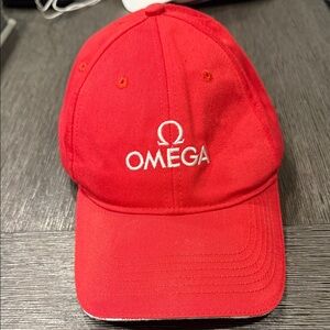 Omega Red Baseball Cap